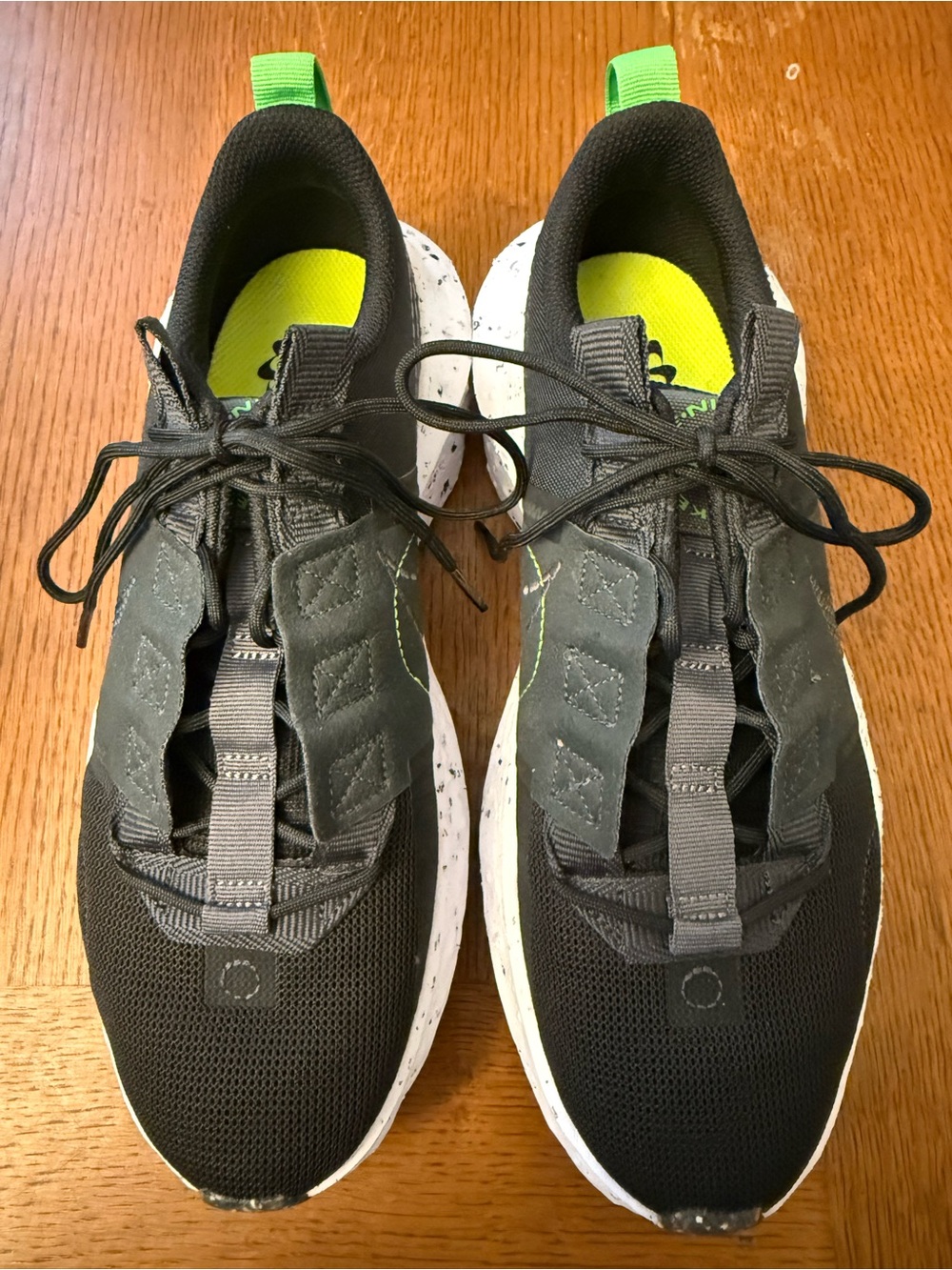 Nike Crater Impact 'Black Off Noir' sneakers Women’s Sz 8 EUC